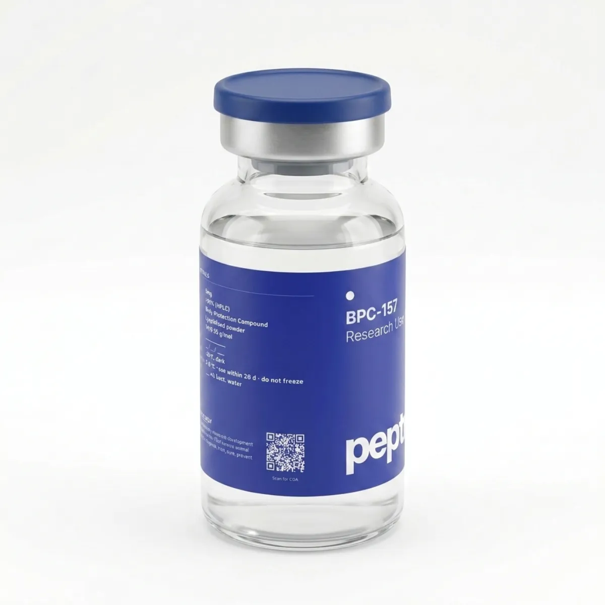 Research-grade peptide vial